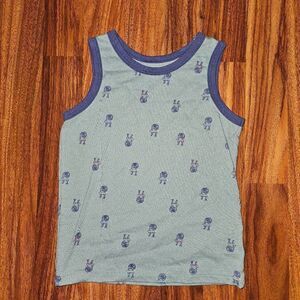 5 For $25 Cat & Jack Blue Hoola Hooping T-Rex Tank Toddler Size 2T